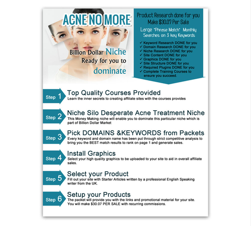 Product picture Acne No More Niche  plr