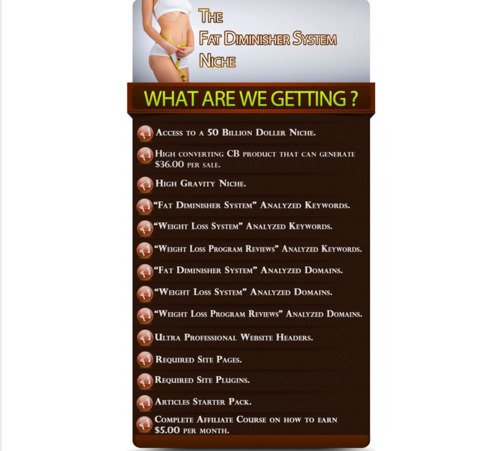 Product picture Fat Diminisher System PLR Package